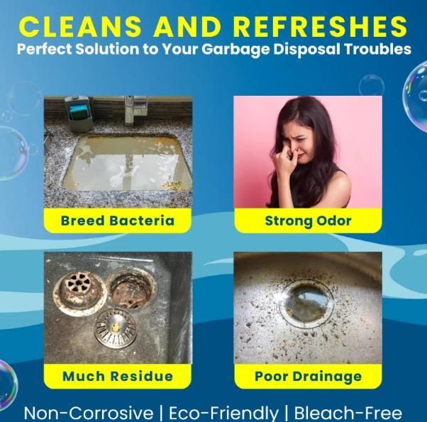 LemonBlast Sink & Drain Pipes Cleaning Tablets – 24 Pack