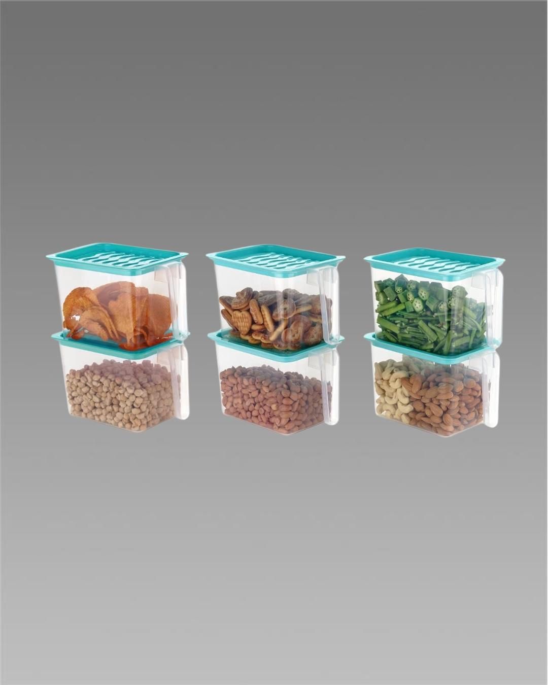 Unbreakable Kitchen Storage Containers (1000 ml each, Pack of 6)