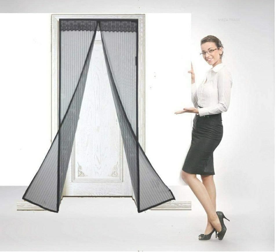 Magnetic Mesh Door Curtain to Block Mosquitoes & Dust