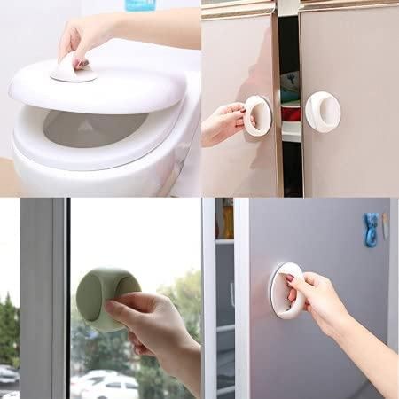 No-Drill Self-Adhesive Handles for Cabinet & Drawer (Pack of 4)