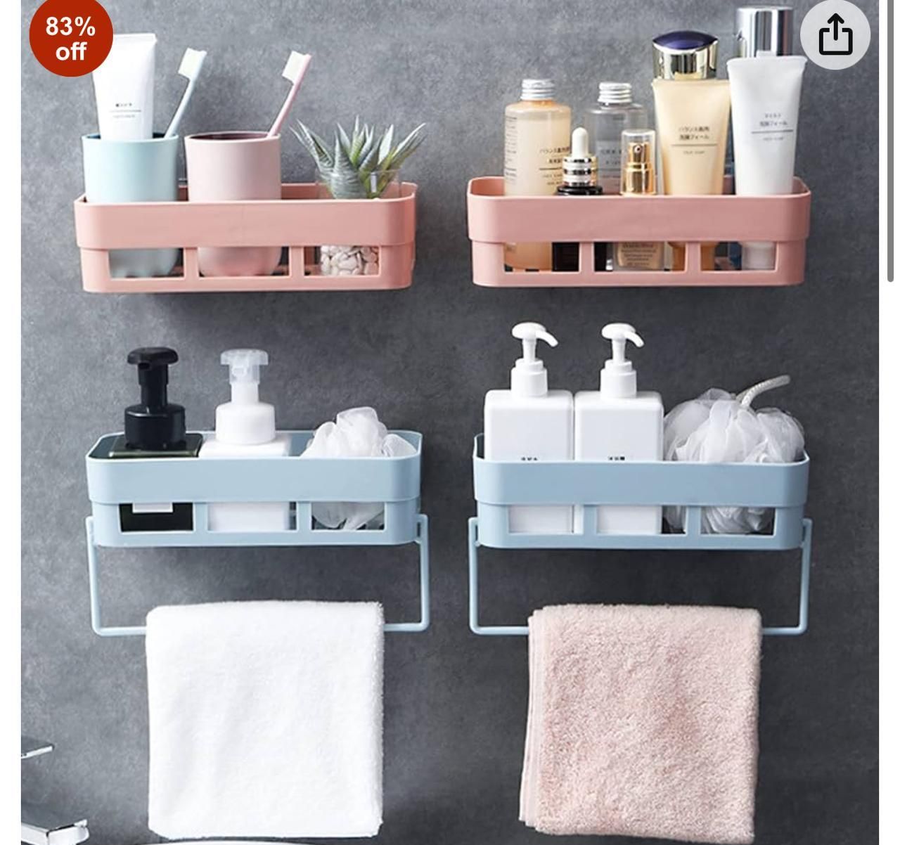 No-Drill Corner Storage Rack with 5 Shelves – Wall Mounted Organizer