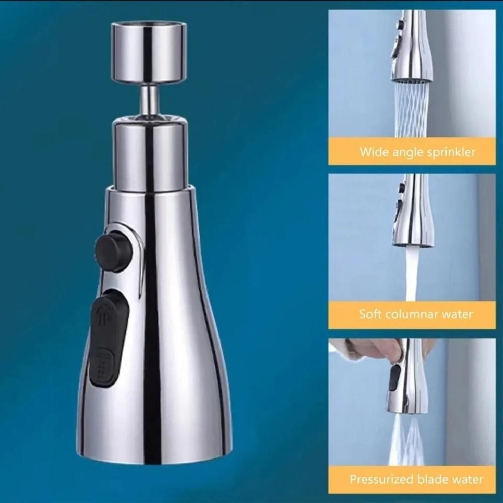 3-Mode Kitchen Sink Faucet Extender – Adjustable Water Spray Head