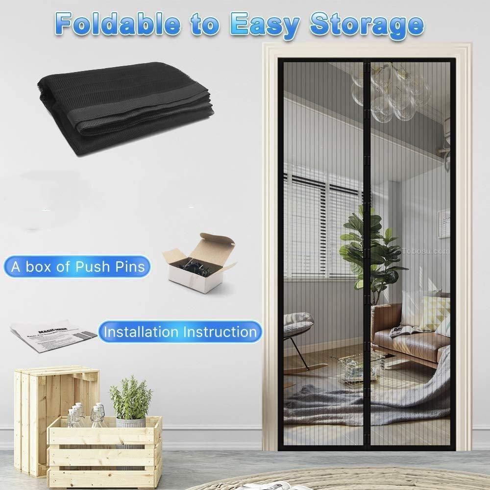 Magnetic Mesh Door Curtain to Block Mosquitoes & Dust
