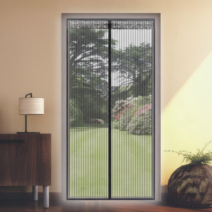 Magnetic Mesh Door Curtain to Block Mosquitoes & Dust