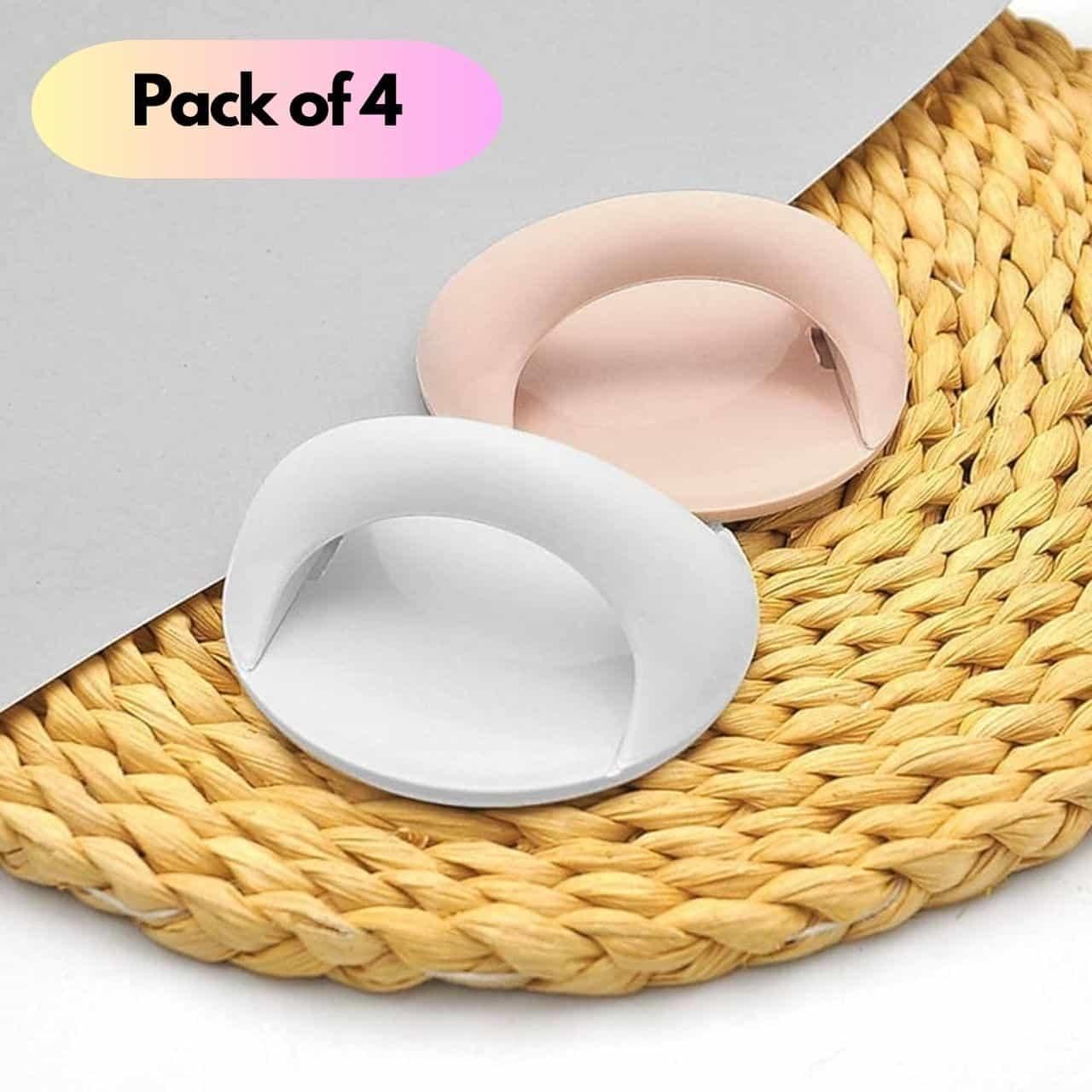 No-Drill Self-Adhesive Handles for Cabinet & Drawer (Pack of 4)