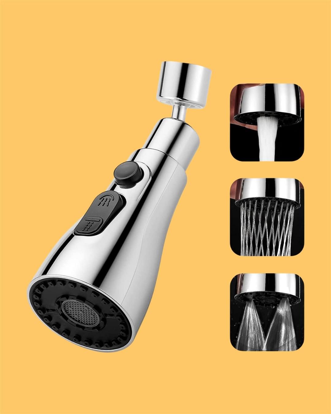 3-Mode Kitchen Sink Faucet Extender – Adjustable Water Spray Head