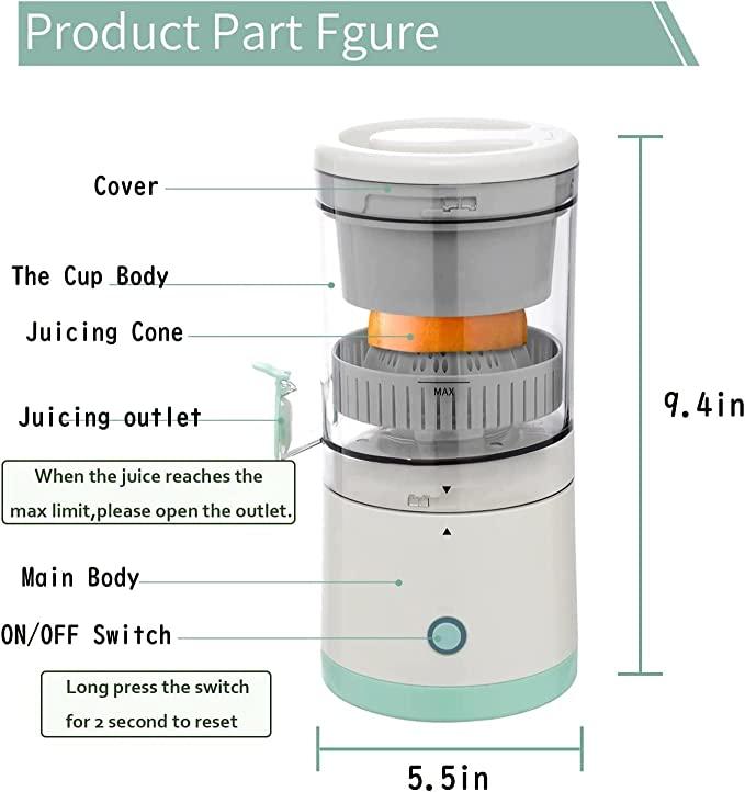 Electric Citrus Juicer – One-Touch Juicing for Oranges, Lemons & Citrus Fruits