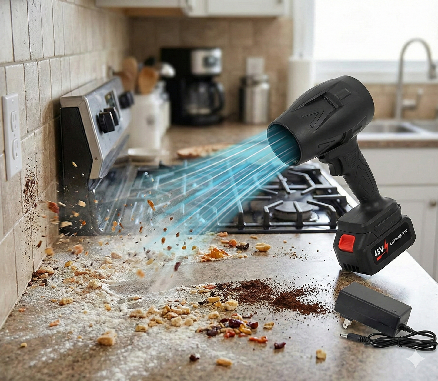 Cordless Turbo Jet Blower for Deep Cleaning & Dirt/Dust Removal